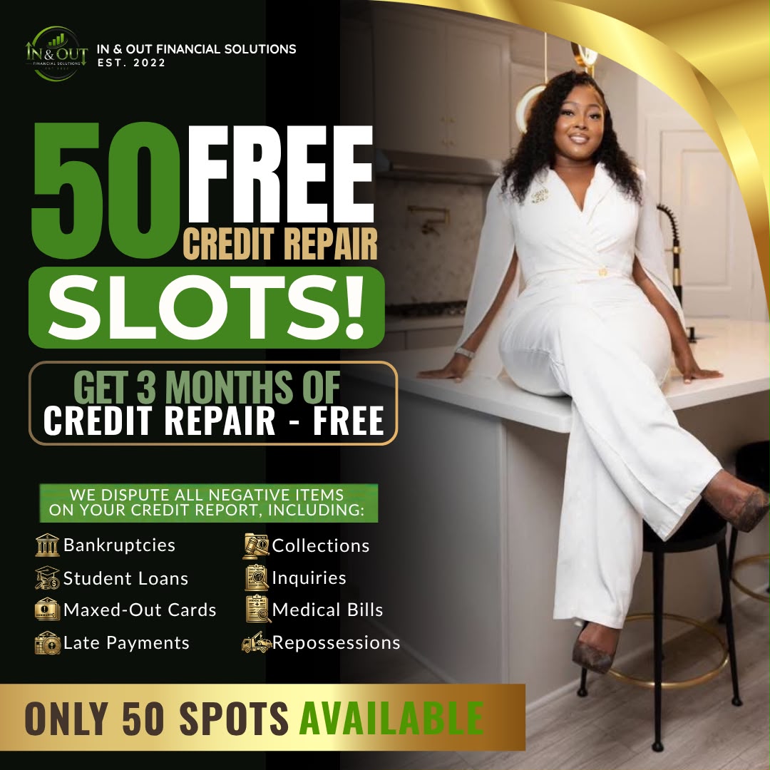 3 Months FREE Credit Repair – 50 Spots Only